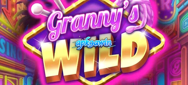 Tampilan visual slot Granny's Wild dengan karakter nenek dan elemen permainan yang penuh warna